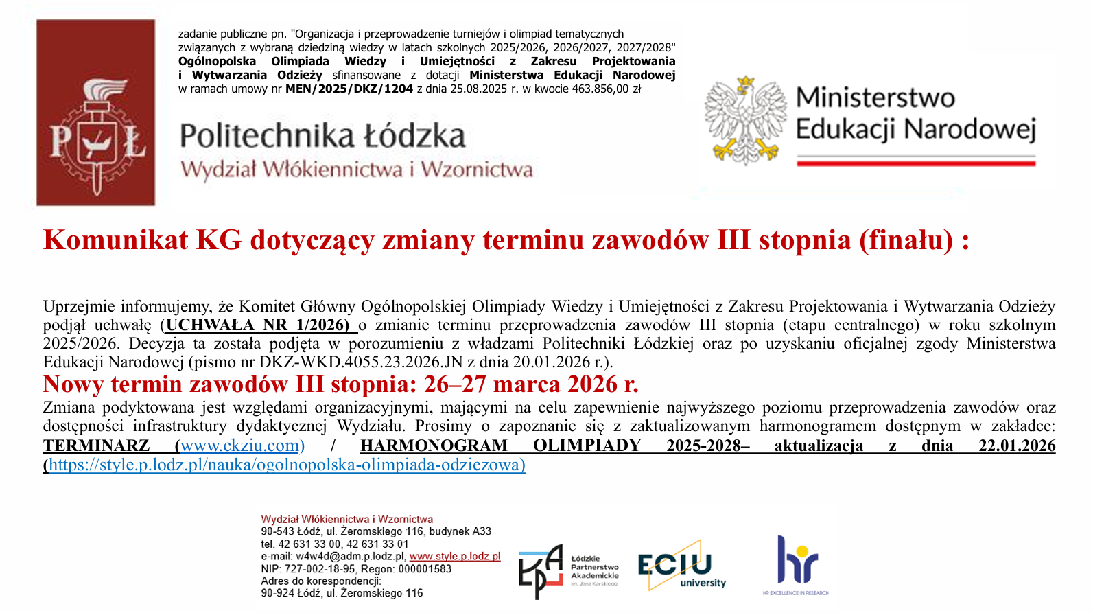 Olimpiada Komunikat 2026