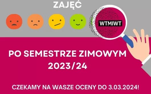 ankietyzacja  przedmiotów i nauczycieli po semestrze zimowym 2023/24