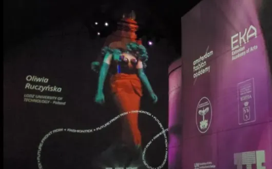 Holograficzny pokaz mody w Amsterdamie