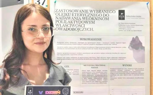 Sukces naukowy Studentki kierunku Włókiennictwo