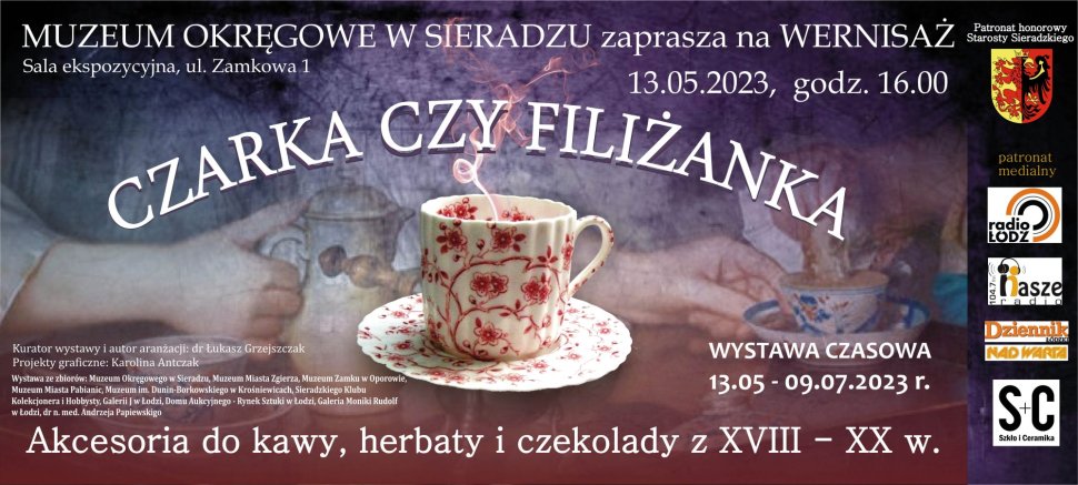 Czarka czy filiżanka - zaproszenie na wystawę