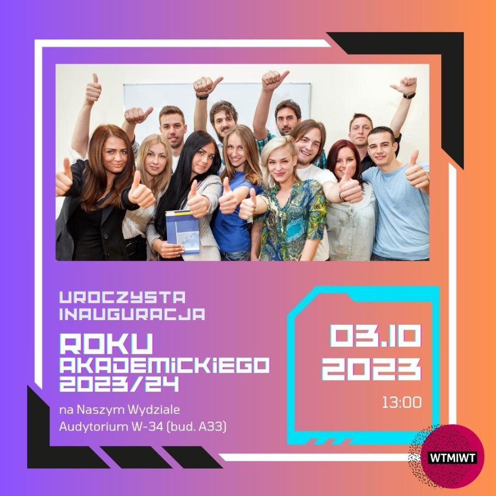  Inauguracja roku akademickiego 2023/2024