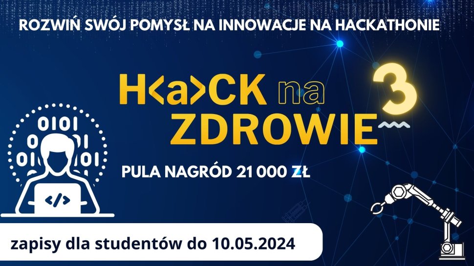 Nabór na Hackathon – HACK na Zdrowie 3 ruszył