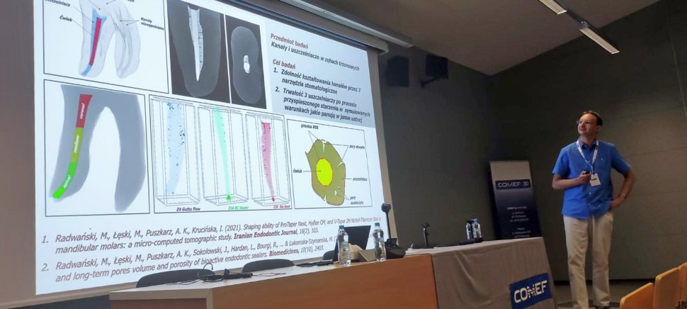 dr hab. Adam Puszkarz na Seminarium Mikrotomografii Komputerowej