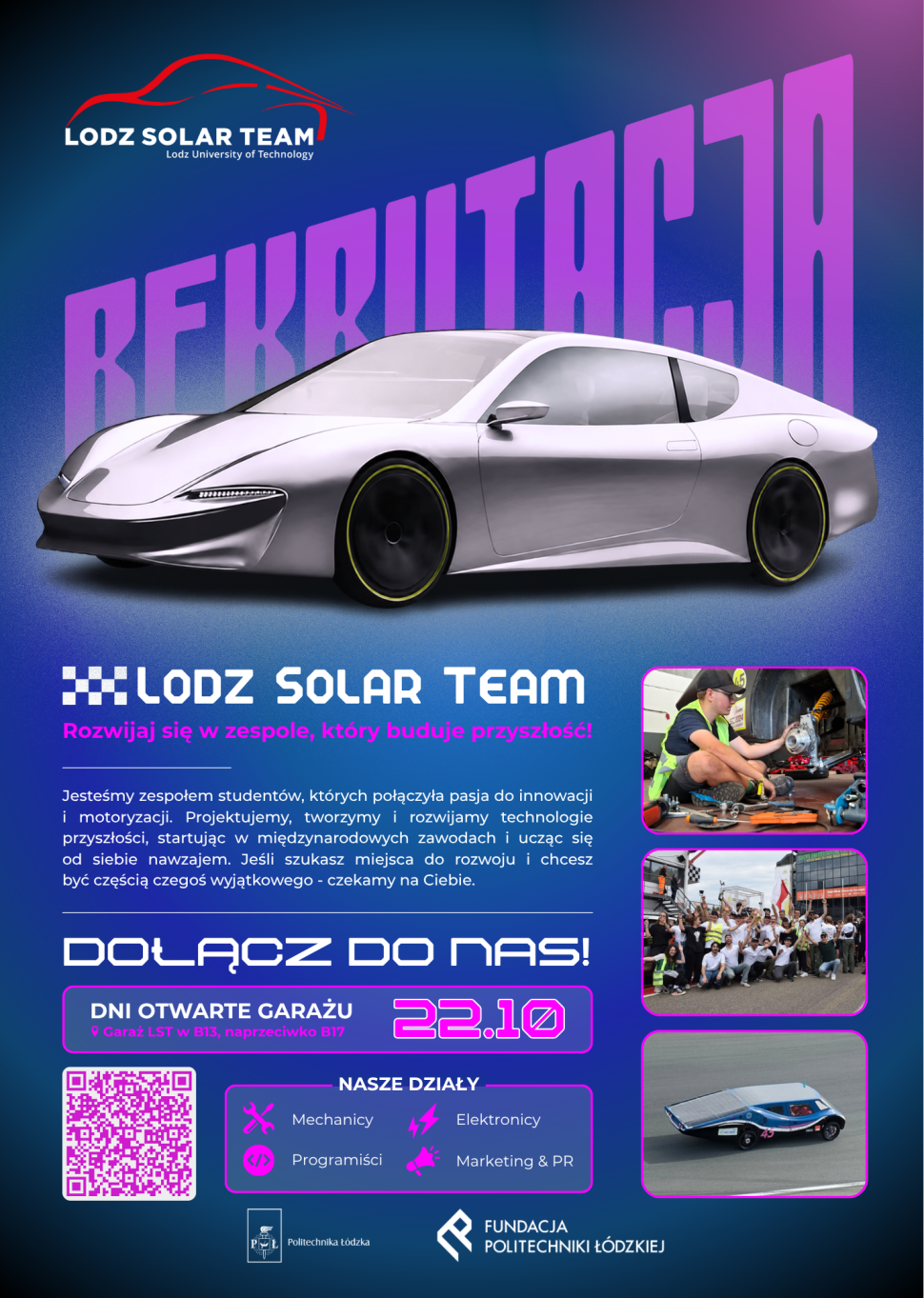 Lodz Solar Team x MIPSA - rekrutacja do zespołów trwa!