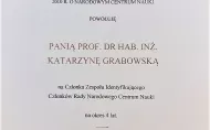 Prof. Katarzyna Grabowska - Członkiem Zespół Identyfikującego Członków Rady NCN